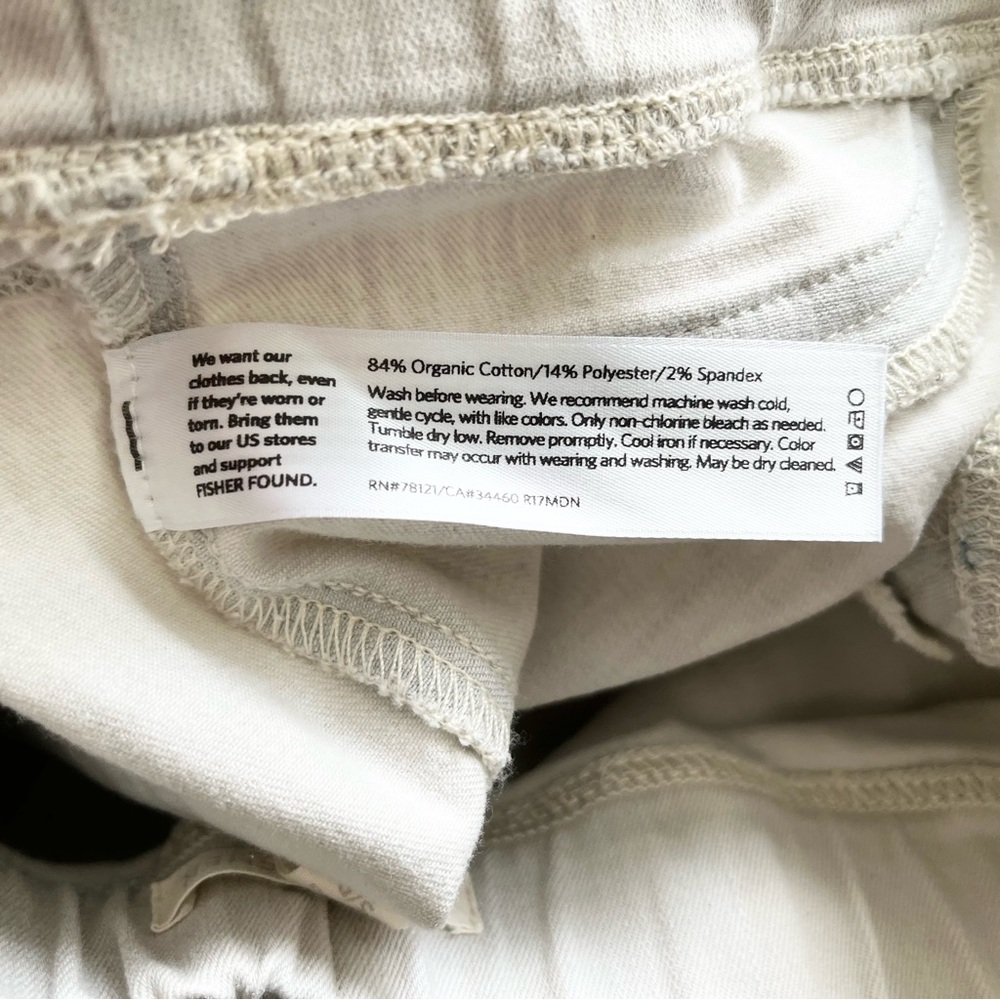 EILEEN FISHER ORGANIC COTTON BLEND PULL ON PANT SMALL CHIC STYLISH COMFY - Picture 4 of 8